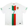 Camiseta de fútbol Portugal Ronaldo 7 2010 Segunda Equipación Retro - Hombre