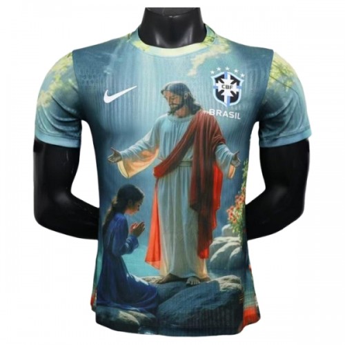 Camiseta de fútbol Brasil x Christ Special 2025 - Hombre Camiseta de fútbol Brasil x Christ Special 2025 - Hombre