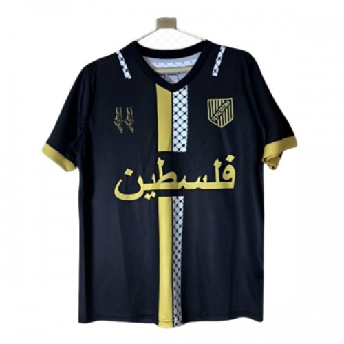 Camiseta de fútbol FC Palestina 2025-26 Negra - Hombre Camiseta de fútbol FC Palestina 2025-26 Negra - Hombre