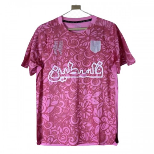 Camiseta de fútbol FC Palestina X Farrah Azam 2025-26 Rosa - Hombre Camiseta de fútbol FC Palestina X Farrah Azam 2025-26 Rosa - Hombre