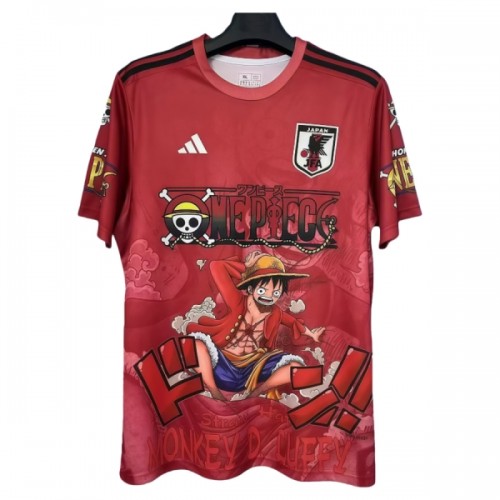 Camiseta de fútbol Japón x Luffy Special 2025 - Hombre Camiseta de fútbol Japón x Luffy Special 2025 - Hombre