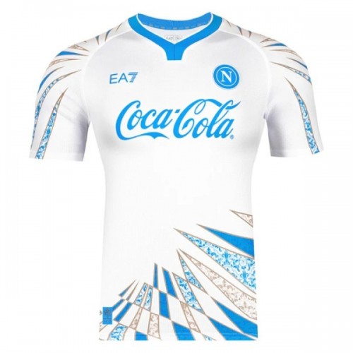 Camiseta de fútbol SSC Napoli Pre-Match 2025-26 Blanca - Hombre Camiseta de fútbol SSC Napoli Pre-Match 2025-26 Blanca - Hombre