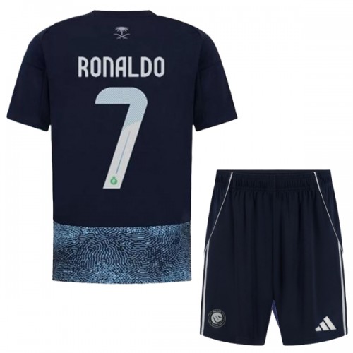 Conjunto Al Nassr Ronaldo 7 Segunda Equipación 2025-26 - Niño Conjunto Al Nassr Ronaldo 7 Segunda Equipación 2025-26 - Niño