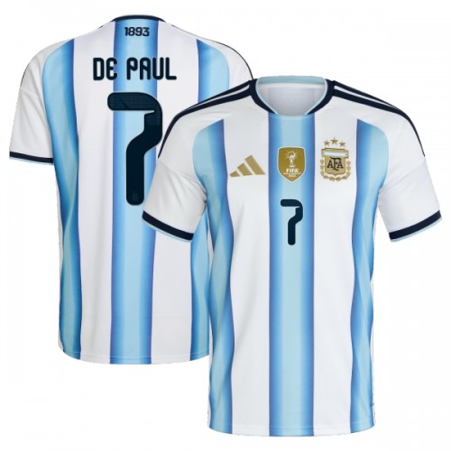 Camiseta de fútbol Argentina De Paul 7 Primera Equipación Mundial 2026 - Hombre Camiseta de fútbol Argentina De Paul 7 Primera Equipación Mundial 2026 - Hombre