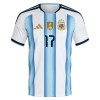 Camiseta de fútbol Argentina Garnacho 17 Primera Equipación Mundial 2026 - Hombre