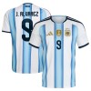 Camiseta de fútbol Argentina J. Alvarez 9 Primera Equipación Mundial 2026 - Hombre