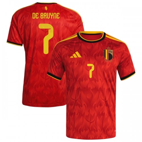 Camiseta de fútbol Bélgica De Bruyne 7 Primera Equipación Mundial 2026 - Hombre Camiseta de fútbol Bélgica De Bruyne 7 Primera Equipación Mundial 2026 - Hombre