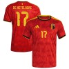 Camiseta de fútbol Bélgica De Ketelaere 17 Primera Equipación Mundial 2026 - Hombre