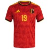 Camiseta de fútbol Bélgica Openda 19 Primera Equipación Mundial 2026 - Hombre