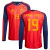 Camiseta de fútbol Manga Larga España Lamine Yamal 19 Primera Equipación Mundial 2026 - Hombre