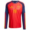 Camiseta de fútbol Manga Larga España Lamine Yamal 19 Primera Equipación Mundial 2026 - Hombre