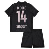 Conjunto Paris Saint-Germain D. Doue 14 Cuarta Equipación Jordan 2025-26 - Niño