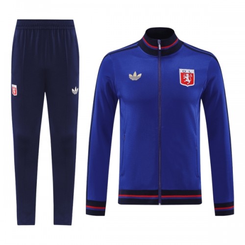 Chaqueta De Entrenamiento Trajes Olympique Lyonnais 2025-26 Azul - Hombre Chaqueta De Entrenamiento Trajes Olympique Lyonnais 2025-26 Azul - Hombre