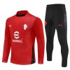 Sudadera De Entrenamiento AC Milan Cremallera De Cuarto 2025-26 Roja - Hombre