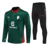 Sudadera De Entrenamiento AC Milan Cremallera De Cuarto 2025-26 Verde - Hombre