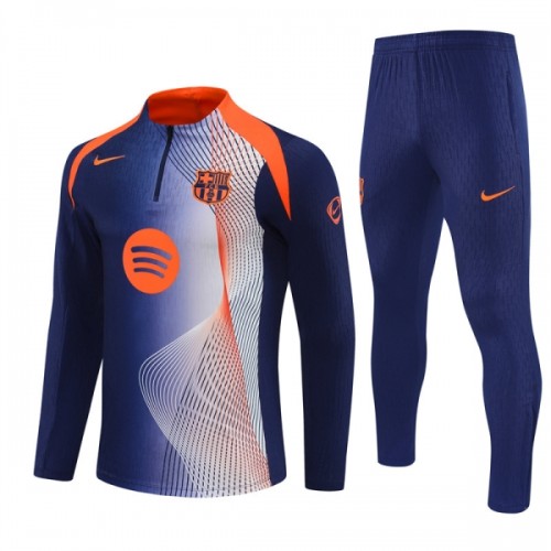 Sudadera De Entrenamiento FC Barcelona Cremallera De Cuarto 2025-26 Azul - Hombre Sudadera De Entrenamiento FC Barcelona Cremallera De Cuarto 2025-26 Azul - Hombre