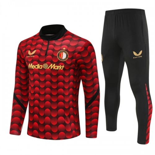 Sudadera De Entrenamiento Feyenoord Rotterdam Cremallera De Cuarto 2025-26 Roja - Hombre Sudadera De Entrenamiento Feyenoord Rotterdam Cremallera De Cuarto 2025-26 Roja - Hombre