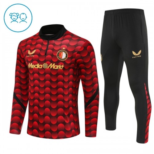 Sudadera De Entrenamiento Feyenoord Rotterdam Cremallera De Cuarto 2025-26 Roja - Niño Sudadera De Entrenamiento Feyenoord Rotterdam Cremallera De Cuarto 2025-26 Roja - Niño