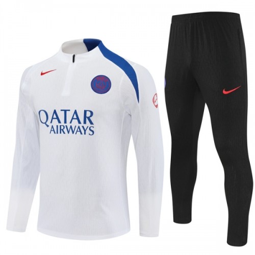 Sudadera De Entrenamiento Paris Saint-Germain Cremallera De Cuarto 2025-26 Blanca - Hombre Sudadera De Entrenamiento Paris Saint-Germain Cremallera De Cuarto 2025-26 Blanca - Hombre