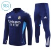Sudadera De Entrenamiento Real Madrid Cremallera De Cuarto 2025-26 Armada - Niño