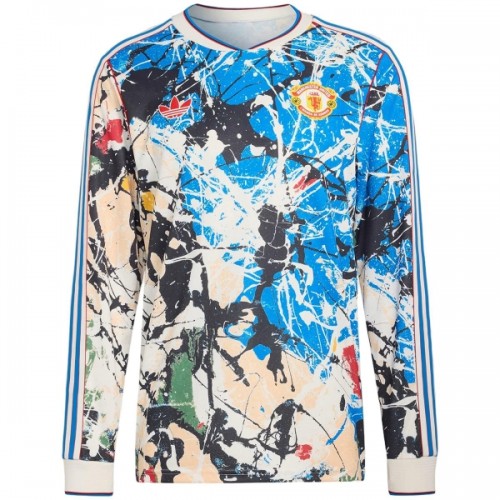 Camiseta de fútbol Manga Larga Manchester United Stone Roses Special Edition 2025-26 - Hombre Camiseta de fútbol Manga Larga Manchester United Stone Roses Special Edition 2025-26 - Hombre