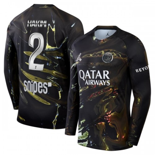 Camiseta de fútbol Manga Larga Paris Saint-Germain Hakimi 2 Night Edition 2025-26 - Hombre Camiseta de fútbol Manga Larga Paris Saint-Germain Hakimi 2 Night Edition 2025-26 - Hombre
