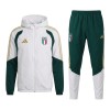 Chaqueta De Entrenamiento Con Capucha Italia 2026-27 Blanca - Hombre