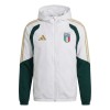 Chaqueta De Entrenamiento Con Capucha Italia 2026-27 Blanca - Hombre