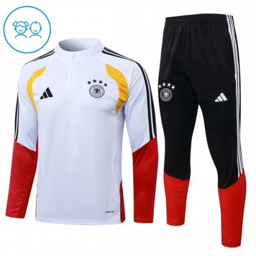 Sudadera De Entrenamiento Alemania Cremallera De Cuarto 2026-27 Blanca - Niño Sudadera De Entrenamiento Alemania Cremallera De Cuarto 2026-27 Blanca - Niño