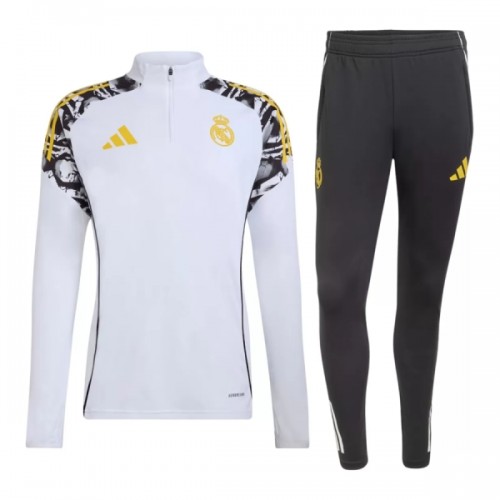 Sudadera De Entrenamiento Real Madrid Cremallera De Cuarto 2026-27 Blanca - Hombre Sudadera De Entrenamiento Real Madrid Cremallera De Cuarto 2026-27 Blanca - Hombre