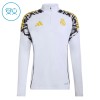 Sudadera De Entrenamiento Real Madrid Cremallera De Cuarto 2026-27 Blanca - Niño