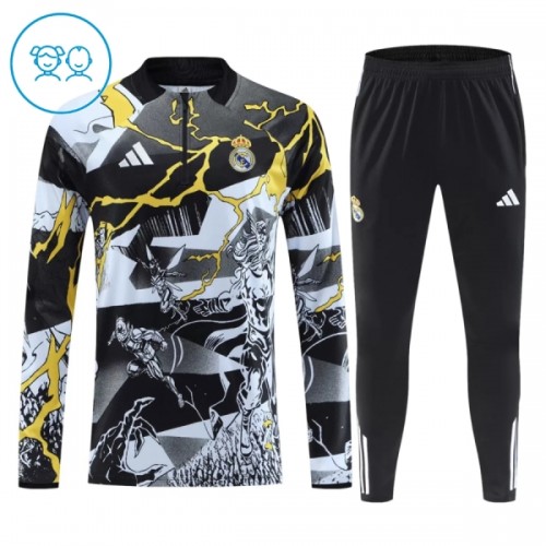 Sudadera De Entrenamiento Real Madrid Marvel Cremallera De Cuarto 2026-27 Negra - Niño Sudadera De Entrenamiento Real Madrid Marvel Cremallera De Cuarto 2026-27 Negra - Niño
