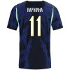 Camiseta de fútbol Brasil Raphinha 11 Segunda Equipación Mundial 2026 - Hombre