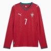 Camiseta de fútbol Manga Larga Portugal Ronaldo 7 Primera Equipación Mundial 2026 - Hombre