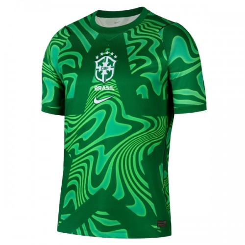 Camiseta de fútbol Portero Brasil Primera Equipación Mundial 2026 Verde - Hombre Camiseta de fútbol Portero Brasil Primera Equipación Mundial 2026 Verde - Hombre