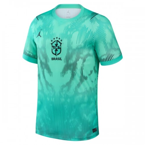 Camiseta de fútbol Portero Brasil Segunda Equipación Mundial 2026 Verde - Hombre Camiseta de fútbol Portero Brasil Segunda Equipación Mundial 2026 Verde - Hombre