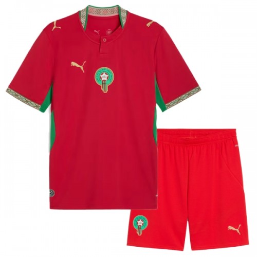 Conjunto Marruecos Primera Equipación Mundial 2026 - Niño Conjunto Marruecos Primera Equipación Mundial 2026 - Niño