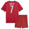 Conjunto Portugal Ronaldo 7 Primera Equipación Mundial 2026 - Niño