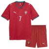 Conjunto Portugal Ronaldo 7 Primera Equipación Mundial 2026 - Niño