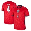 Camiseta de fútbol Inglaterra Rice 4 Segunda Equipación Mundial 2026 - Hombre