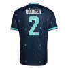 Camiseta de fútbol Alemania Rudiger 2 Segunda Equipación Mundial 2026 - Hombre