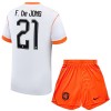 Conjunto Países Bajos Frenkie de Jong 21 Segunda Equipación Mundial 2026 - Niño
