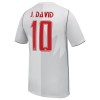 Camiseta de fútbol Canadá J. David 10 Tercera Equipación Mundial 2026 - Hombre
