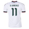Camiseta de fútbol México S.Gimenez 11 Segunda Equipación Mundial 2026 - Hombre