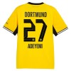 Camiseta de fútbol Borussia Dortmund Adeyemi 27 Primera Equipación 2026-27 - Hombre