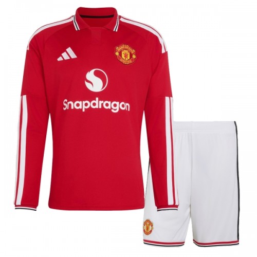 Conjunto Manga Larga Manchester United Primera Equipación 2026-27 - Niño Conjunto Manga Larga Manchester United Primera Equipación 2026-27 - Niño