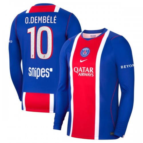 Camiseta de fútbol Manga Larga Paris Saint-Germain O. Dembele 10 Primera Equipación 2026-27 - Hombre Camiseta de fútbol Manga Larga Paris Saint-Germain O. Dembele 10 Primera Equipación 2026-27 - Hombre