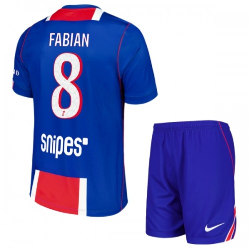 Conjunto Paris Saint-Germain Fabian 8 Primera Equipación 2026-27 - Niño Conjunto Paris Saint-Germain Fabian 8 Primera Equipación 2026-27 - Niño
