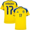 Camiseta de fútbol Suecia Gyokeres 17 Primera Equipación Mundial 2026 - Hombre Camiseta de fútbol Suecia Gyokeres 17 Primera Equipación Mundial 2026 - Hombre