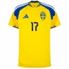 Camiseta de fútbol Suecia Gyokeres 17 Primera Equipación Mundial 2026 - Hombre